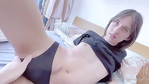 Busty brunette amateur with big booty and tits fucked