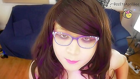 Beautiful brunette in stockings and stockings solo film