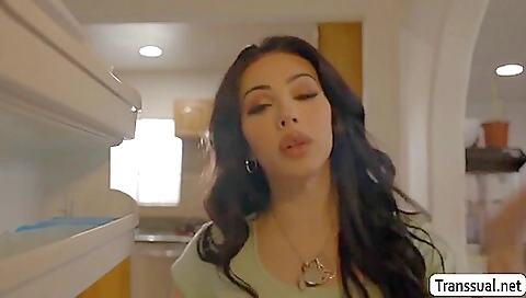 Horny milf with big tits and a round ass fucks in anal