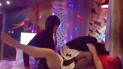 My Asian girl gets it in her asshole and ass from multiple dudes
