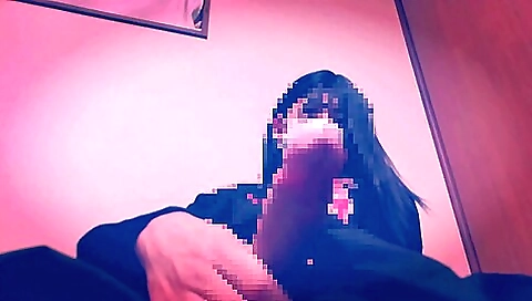 Asian crossdresser fucks herself in front of the camera