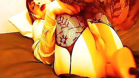 Sexy brunette with a small ass and a nice body gets fucked