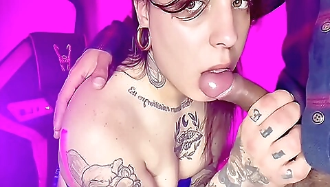 Shemale is fucking me in my hole in a bareback scene